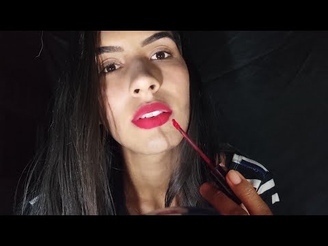 ASMR ME MAQUIANDO ❤️ / sons de maquiagem