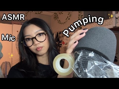 ASMR|Mic Pumping with Tape & Plastic Wrap