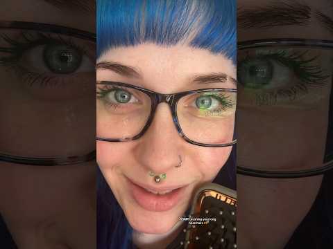 ASMR brushing your long nose hairs🫶 #shorts #asmrbrushing #asmr #personalattentionasmr