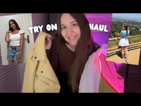 ASMR Clothing Try-On Haul 👚 (Fabric Scratching, Leather Sounds, Whispering, Show and Tell)