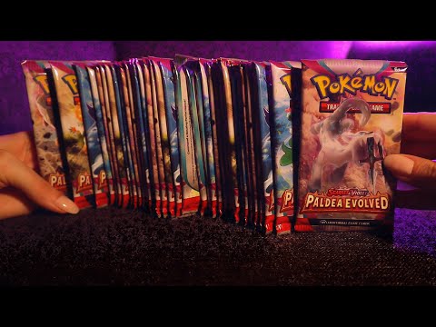 Pokemon Paldea Evolved Booster Box Opening ✨ ASMR Cards Sounds / Crinkles / Soft Spoken