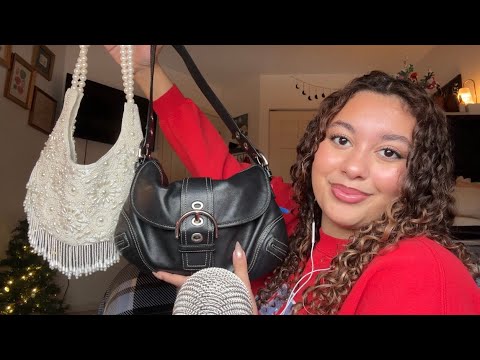 ASMR | With My Purses! (Gripping, tapping, scratching)