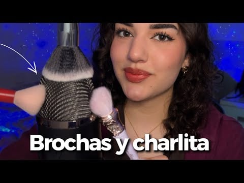 ASMR MIC BRUSHING 💗 Mientras Hablamos  