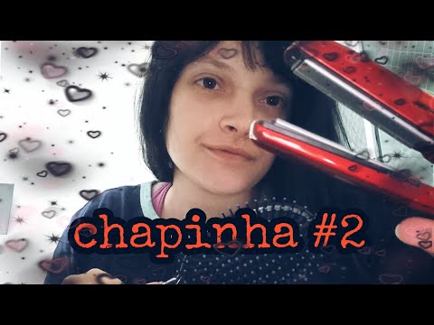 asmr: fazendo chapinha no seu cabelo #2