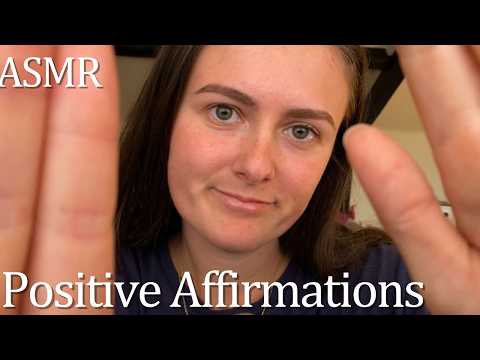 [ASMR] Gentle Face Touching with Positive Affirmations