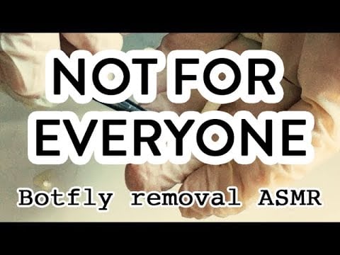 Parasite Removal ASMR (Botfly maggot removal with tweezers) | Oddly Satisfying