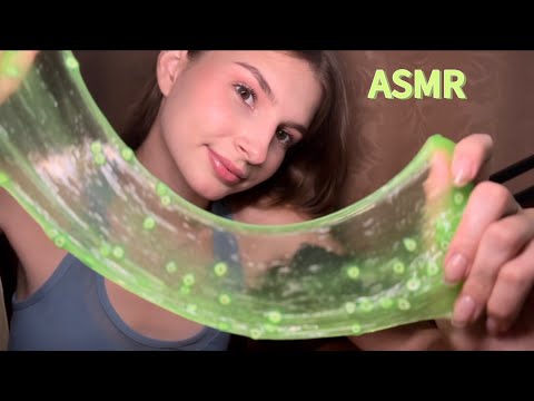 ASMR со слаймами 🔥 липкие звуки 