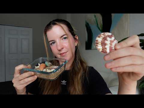 Beach Day ASMR *water triggers* (shells, sand & waves crashing) custom video for dell