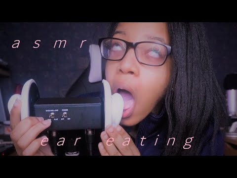 asmr sticky ear eating ♡