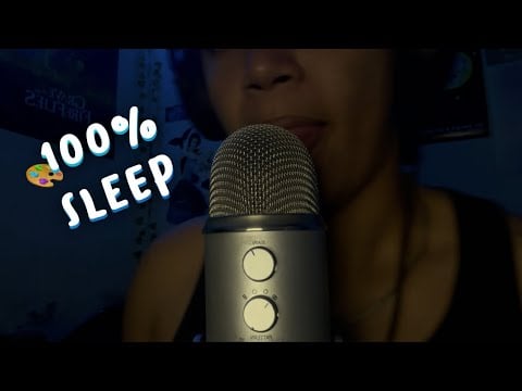 ASMR CRISPY MOUTH SOUNDS, HAND SOUNDS, SPIT PAINTING 🎨 (100% SLEEP 😴)