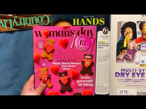 ASMR Magazine Page Turning No Talking  - Feb 2025