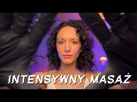 chaotyczny masaż twarzy 💆‍♀️ Intensywne dźwięki rękawiczek 🫠 ASMR po polsku
