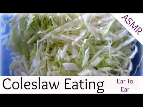 Binaural ASMR Coleslaw Eating  I Ear to Ear, Eating Sounds, Mouth Sounds