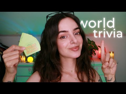 ASMR Close Your Eyes & Let's Play World Trivia Again! 🌎 (Part 3)