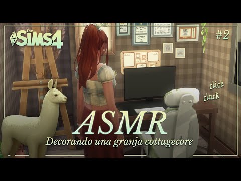 ASMR ✧ Creando una granja cottagecore en Los Sims 4 #1 🌾🐄 [binaural, gameplay susurrado]