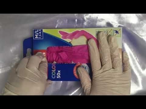 LATEX GLOVES 💟  PINK LAYERING 💟   [[ASMR]]