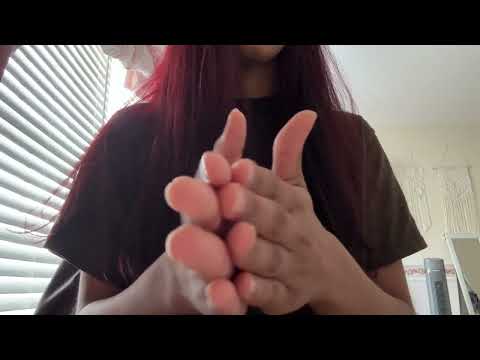 asmr hand sounds pt 85 💙🩷💜
