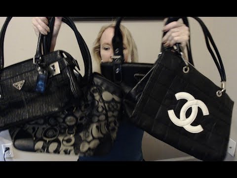 ASMR 👜 Thrift Shopping Haul Show & Tell PURSES!