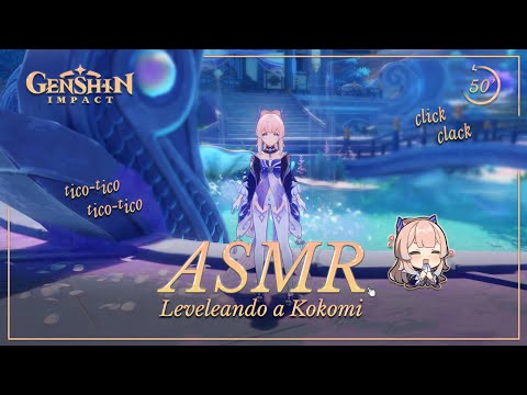 ASMR ✧ ¿Jugamos a Genshin Impact? 🌊🎐 Leveleando a Kokomi #2  [Binaural]