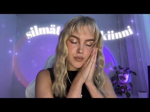 ASMR SUOMI seuraa mun ohjeita silmät kiinni 😴 | eyes closed instructions in finnish | whispered