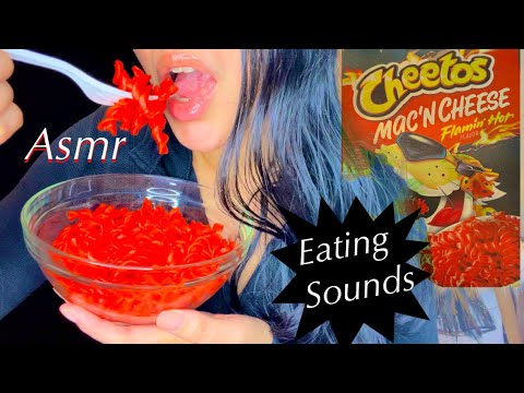 Asmr Hot Cheeto Mac & Cheese Eating Sounds Whispering