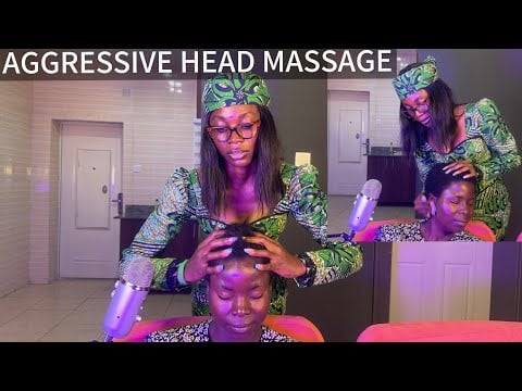 ASMR FASTEST AND AGGRESSIVE SCALP MASSAGE, HEAD SCRATCHING VERY SATISFYING WITH GUM CHEWING