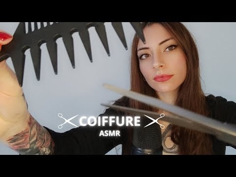 ASMR FRANCAIS | ROLEPLAY COIFFURE | JE TE COUPE LES CHEVEUX ( SECHE CHEVEUX, PEIGNE, CISEAUX