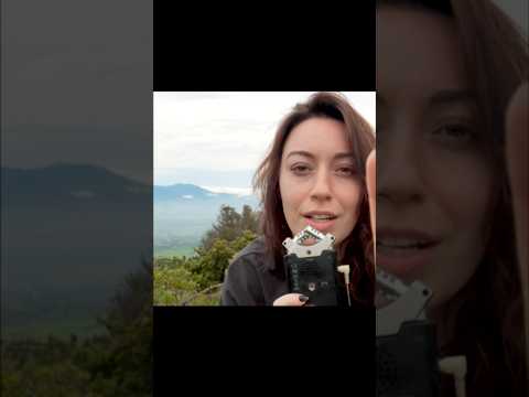 ASMR on the side of a mountain 🏔️ #asmr #asmrnature