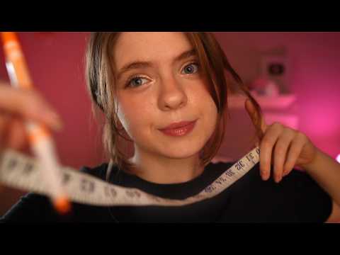 ASMR EXTRA Tingly Measuring And Drawing On Your Face 📐🤨