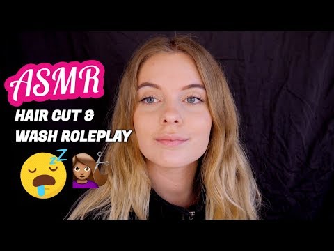 ASMR [Tingly] Haircut & Wash RP - Whispered Ear to Ear