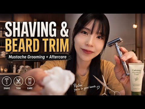 โกนหนวดและแต่งทรงเคราให้คุณ ✂️ Shaving & Grooming Your Beard