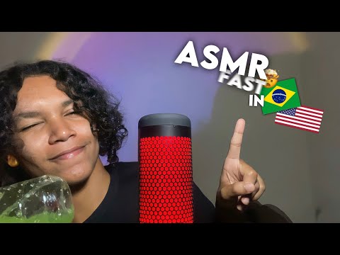 asmr FAST MOUTH SOUNDS in TWO LANGUAGES 🇧🇷🇺🇸