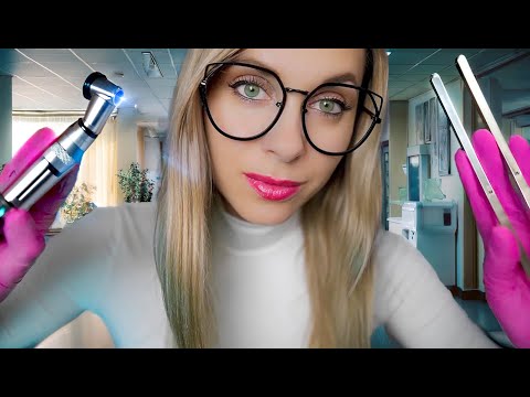 ASMR Intense Ear cleaning, Otoscope exam for Sleep, Personal Attention, Roleplay for SLEEP