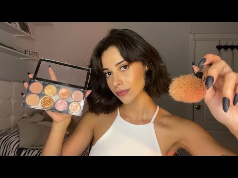 ASMR 💁🏻‍♀️ Okulun Popüler Kızı Makyajını Yapıyor 💄TÜRKÇE ASMR