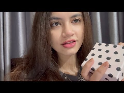 ASMR~ Tingly Breathy Whispers + Unboxing,Tapping on my Birthday Gifts (For Sleep & Relaxation)