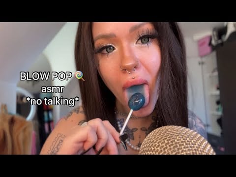 ASMR blow pop 🍭(extreme mouth sounds *no talking *