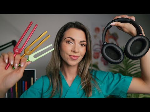 [ASMR] Hearing Exam: Your MOST Favourite Tests (Tuning Forks, Beep Tests, Competing Phrases) 🎧