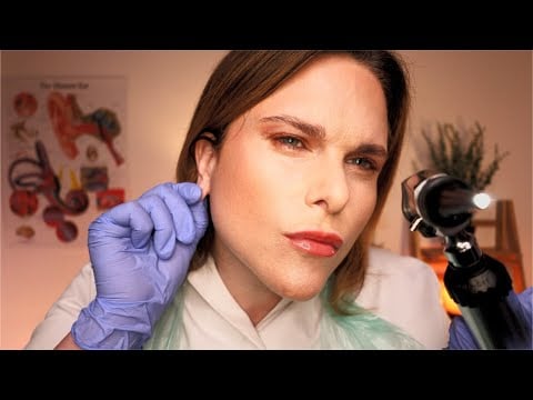 ASMR Ear Pressure & Hearing Loss | Ear Cleaning & Examination
