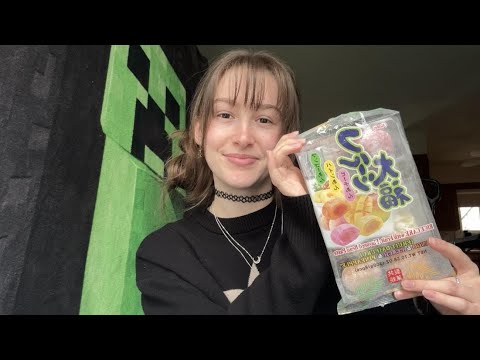 My Favourite Treats ASMR | mouth sounds, eating, tascam, whispering...