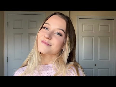 ASMR | whispered rambling + tapping, face touching & more!