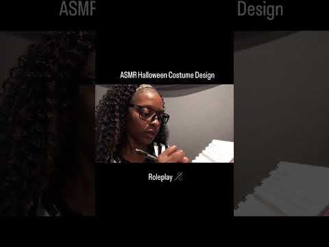 ASMR 👻 Halloween Costume Design Roleplay Snippet  #visualtingle  #satisfyingvideo  #asmrvideos
