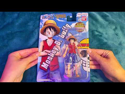 ASMR One Piece Luffy Action Figure Unboxing (Whispered, Plastic Sounds)