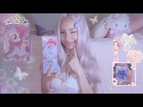 ASMR | Unboxing My Little Pony Kayou Trading ￼Cards 🎀~moon 9 🫧