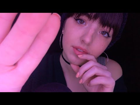 ASMR Up-Close Inaudible/Unintelligible Whispers (face touching/hand movements/personal attention)