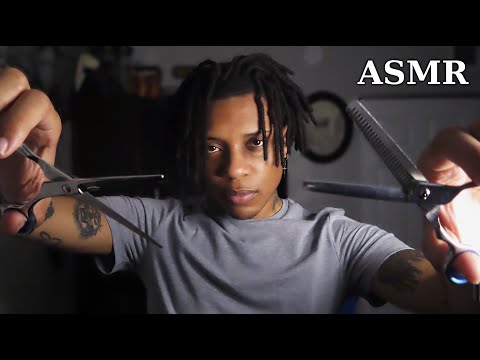 ASMR Quiet Barber Cuts Your Hair (Personal Attention) | Scissors, Skincare