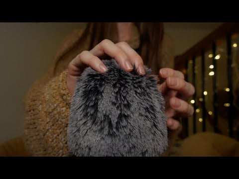 ASMR | Fluffy Mic Scratching and Rain for Deep Sleep (Cozy Winter, No Talking)