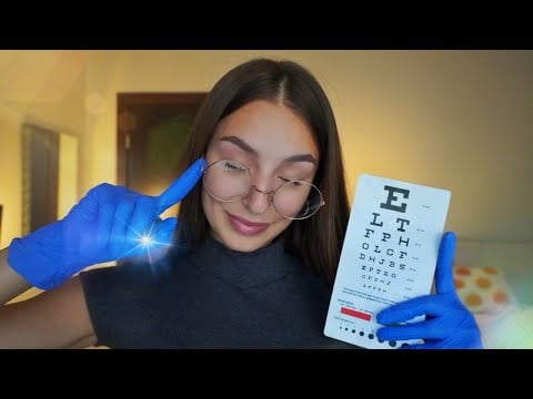 ASMR Eye Exam, BUT with your eyes closed 👀🧑🏽‍⚕️ (Follow my instructions, medical asmr roleplay)