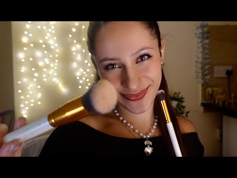 ASMR - sweet popular girl touches up your makeup at a party (secretly crushing on you) #wlw