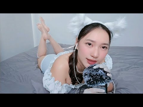 ASMR Pop Pop 🫧 Fluffy Mic Touching Sounds