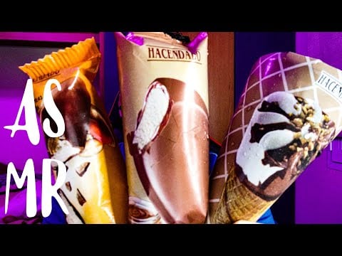 ASMR ICE CREAMS MOUTHSOUNDS para DORMIR muy RELAJANTE!!!🍦💤